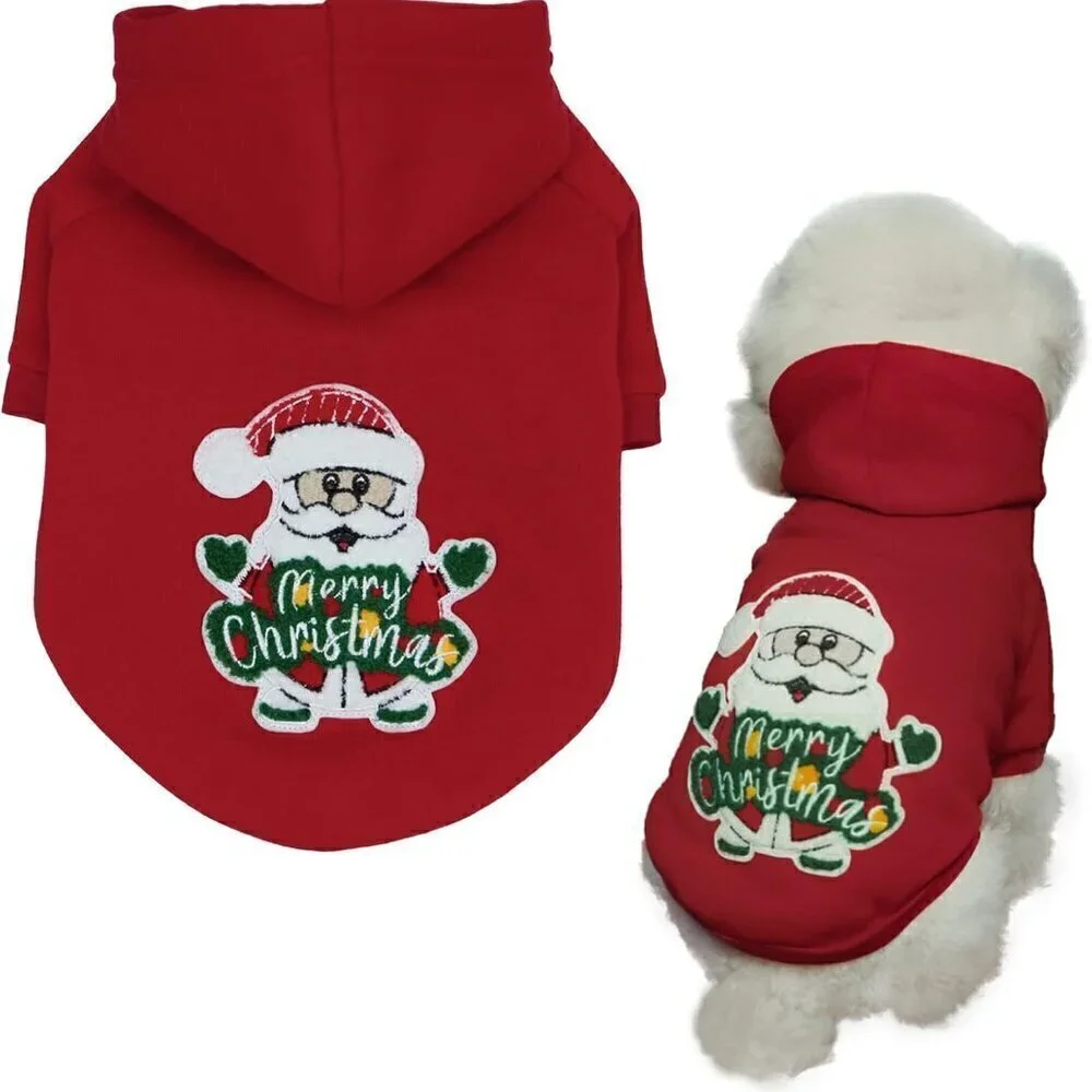 Dog Hoodie Sweater Sweatshirt Hoodie Santa Claus Pet XXL - Sealed Packaging